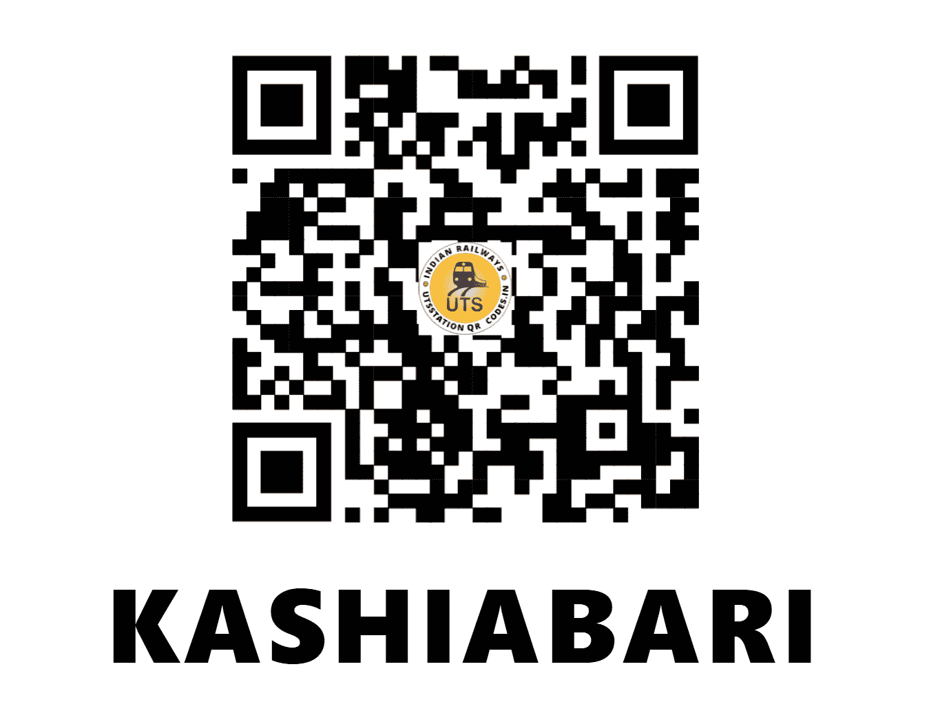 UTS QR Code for KASHIABARI - KSBI (NF - WEST BENGAL)
